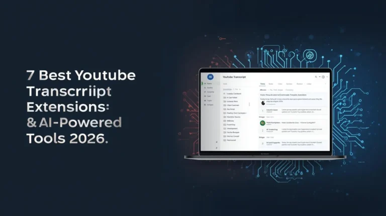 7 Best YouTube Transcript Extension – Free & AI-Powered Tools (2026)